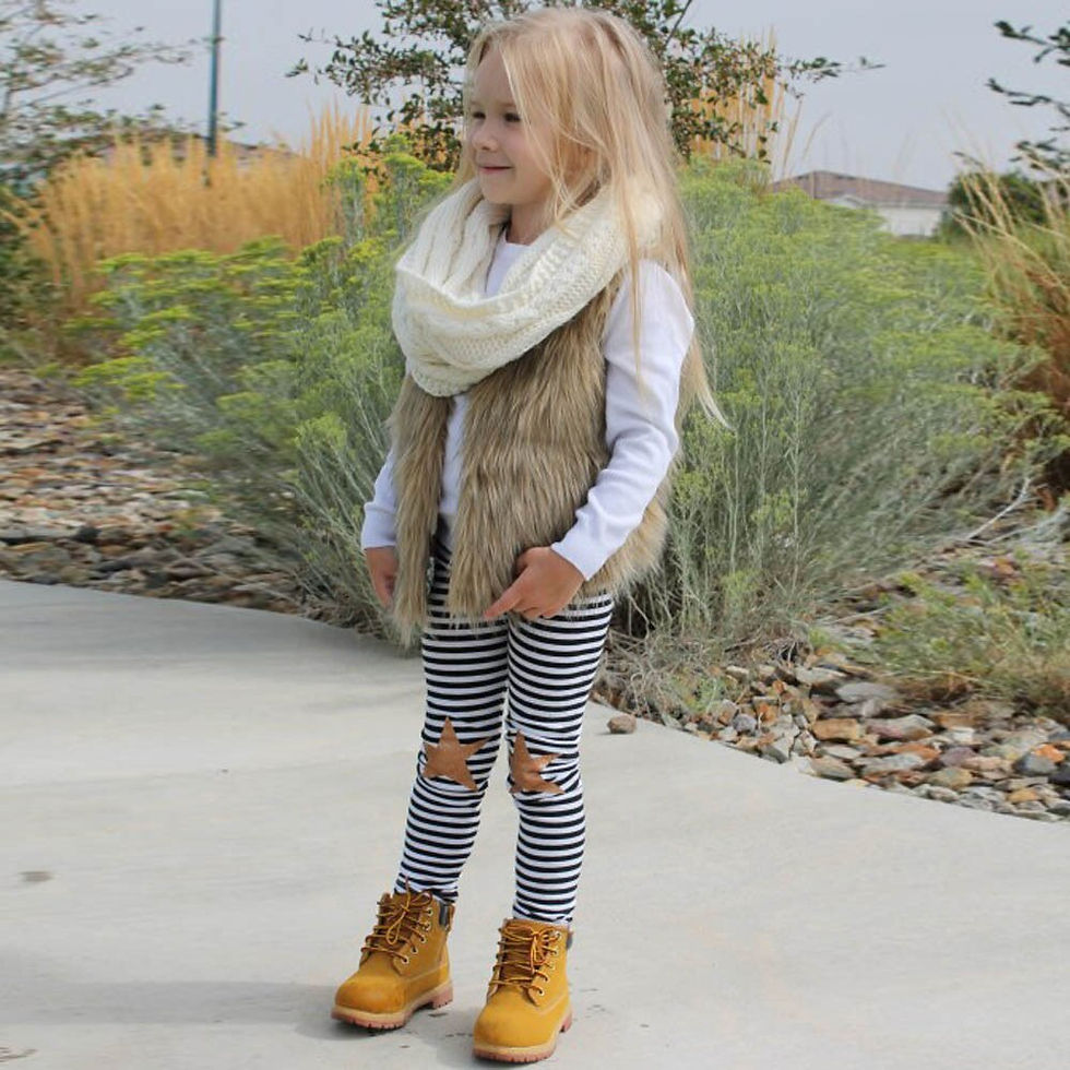 Thumbnail: ARLONEET furry vest for girls Kids Baby Girl Winter Warm fashion Clothes Faux