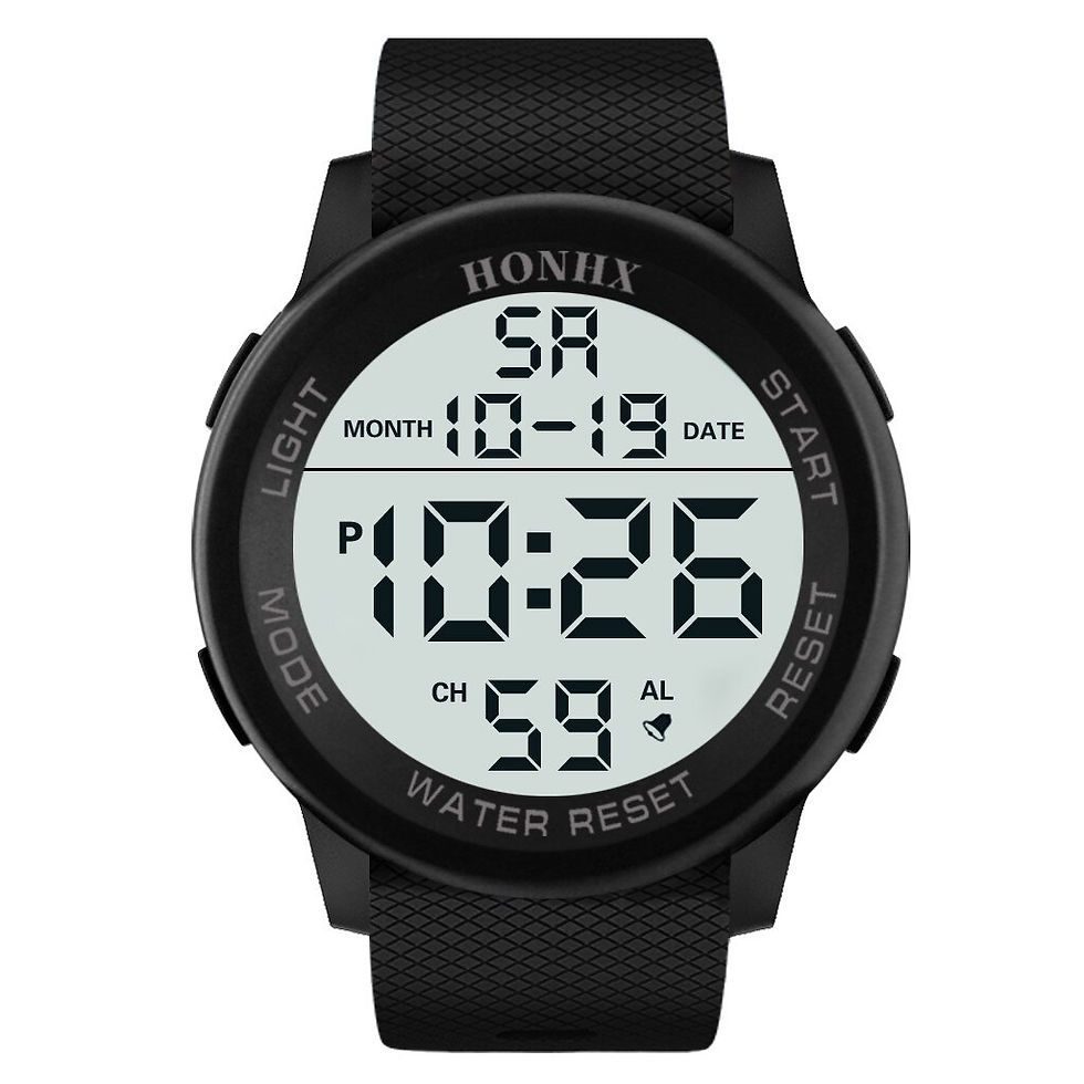 섬네일: Luxury Men Analog Digital Military Sport Led Waterproof Wrist Watch Digital Led