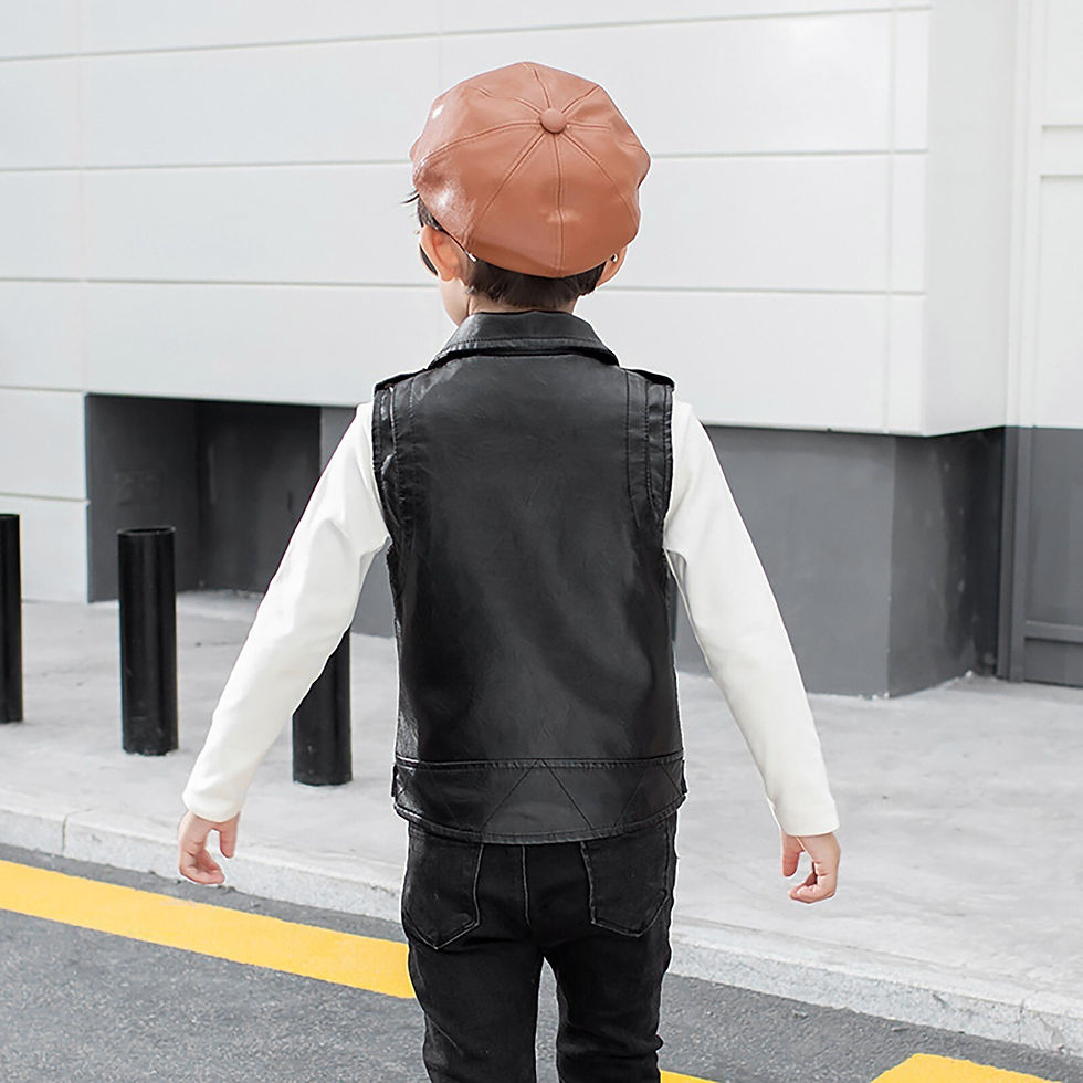 Miniatura: Children's Vest For Kids Boys Vest Jacket Autumn Solid Fashion Children