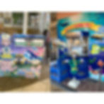 駅には小さな水族館