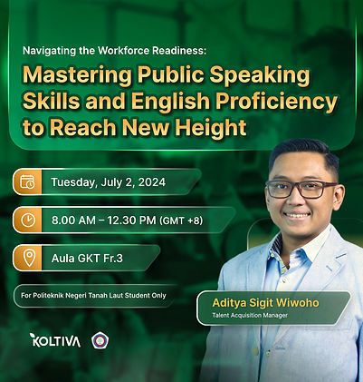 Navigating the Workforce Readiness: Mastering Public Speaking Skills and English Proficiency to Reach New Height - Koltiva.com