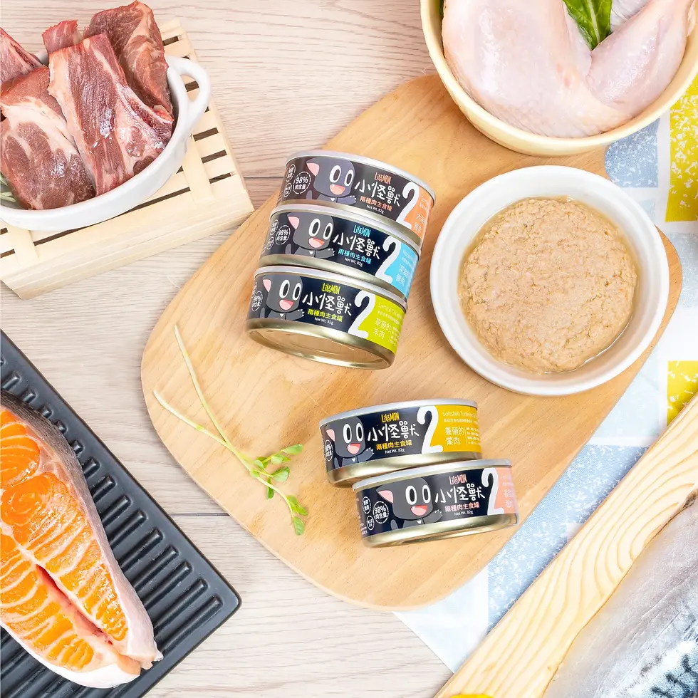 Thumbnail: 怪獸部落 貓用 2種肉無膠主食罐 82G