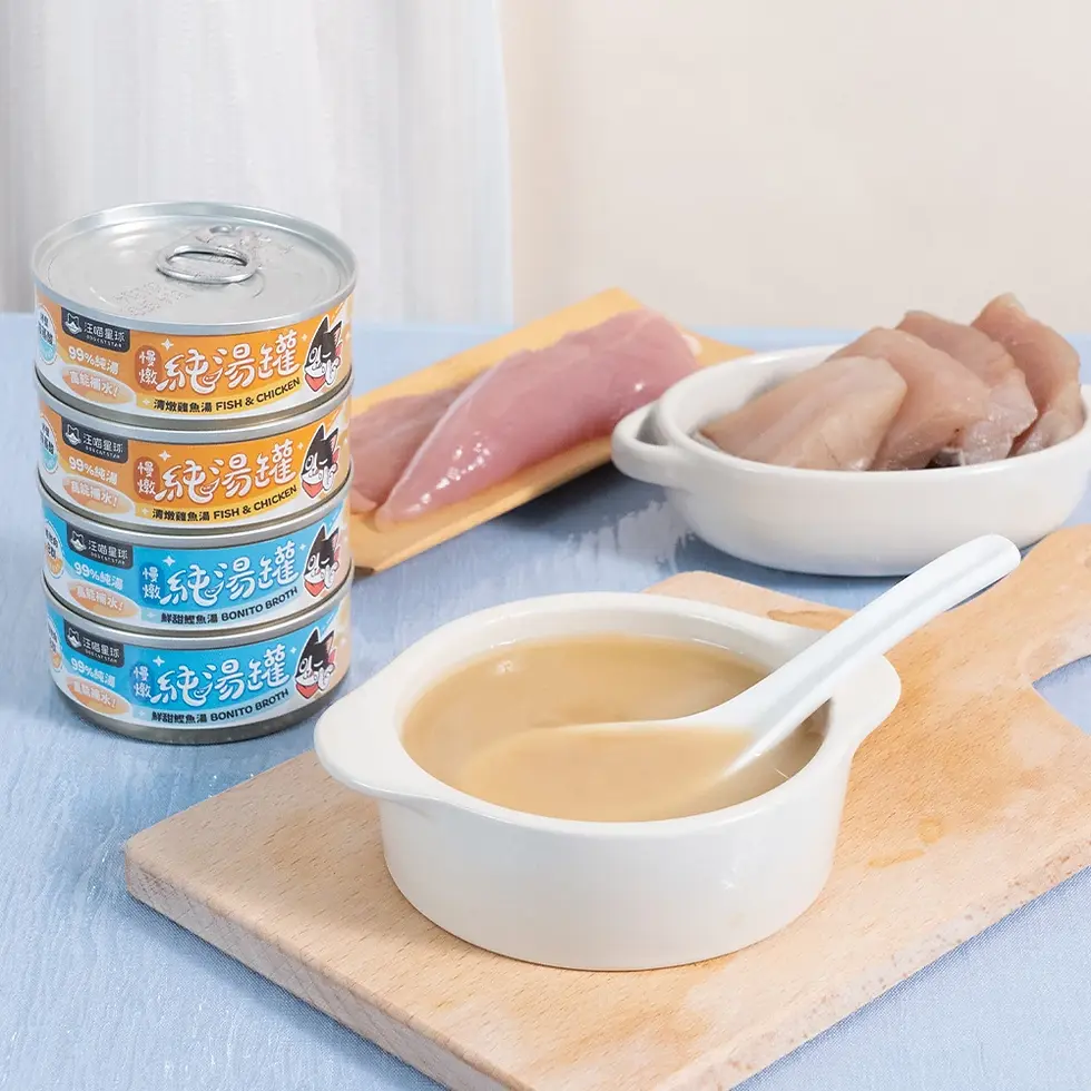 Thumbnail: 汪喵星球純湯罐 - 清燉雞魚湯 80g