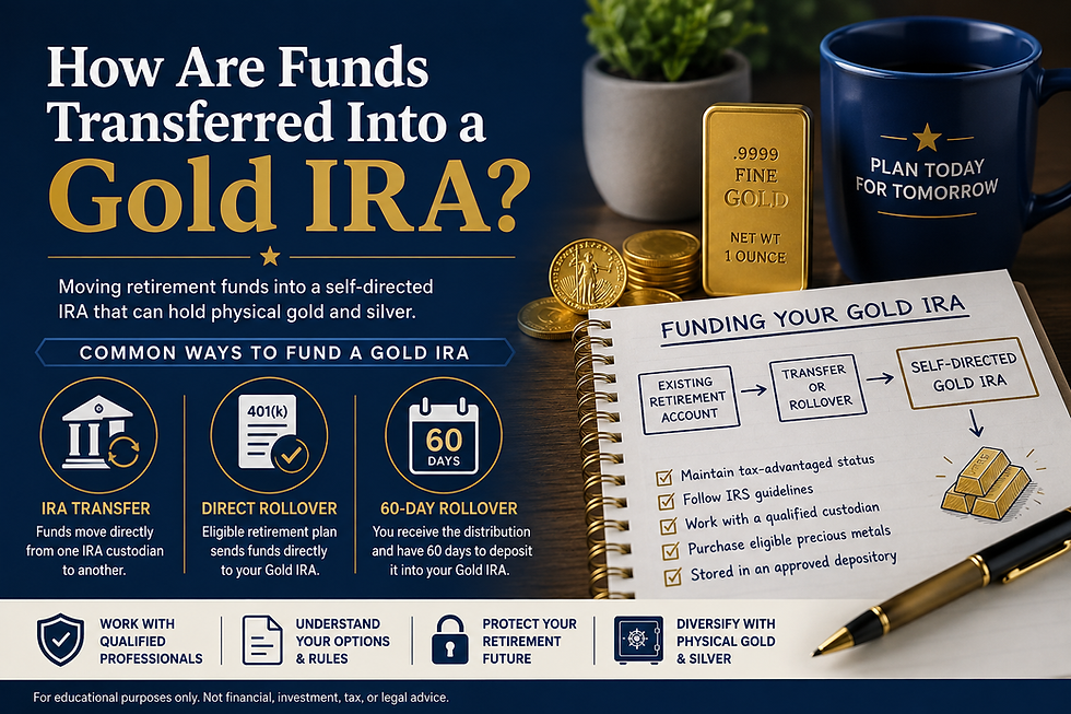how are funds transferred into a Gold IRA