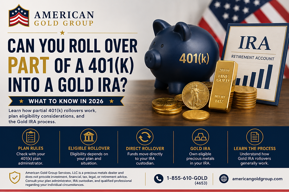 Can You Roll Over Part of a 401(k) Into a Gold IRA? What to Know in 2026