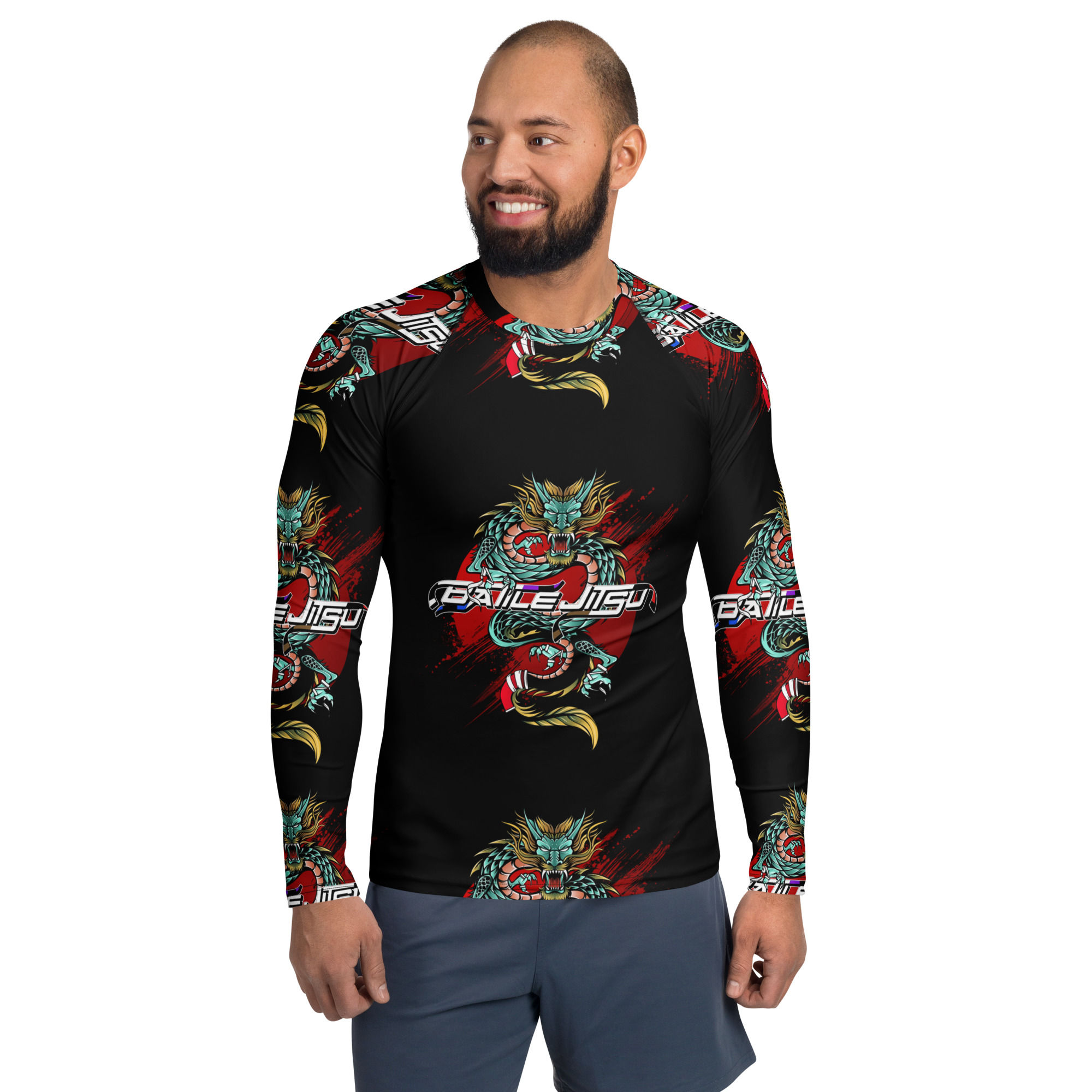 Black Belt Dragon Rash Guard