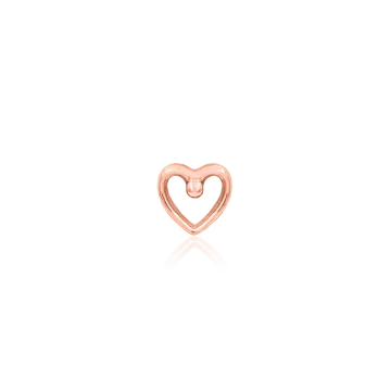 Rose Gold Open Heart