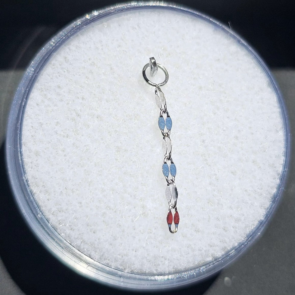 Thumbnail: White Gold 'Mae' Charm