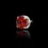 Thumbnail: Titanium Threadless Prong-Set Red CZ