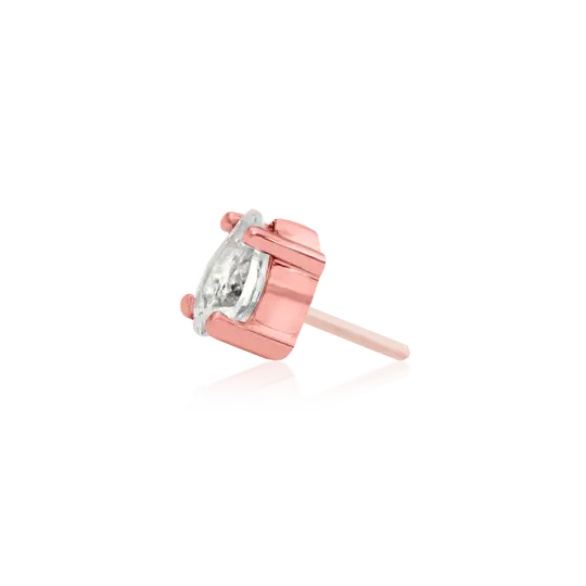 Thumbnail: Rose Gold Pear-Cut CZ