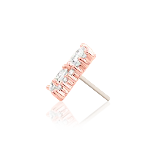 Thumbnail: Rose Gold & White CZ 'Spring'