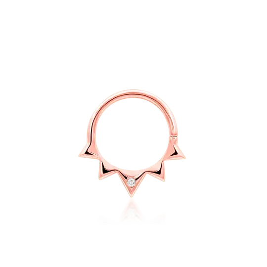 Rose Gold 'Starfire' Seam Ring