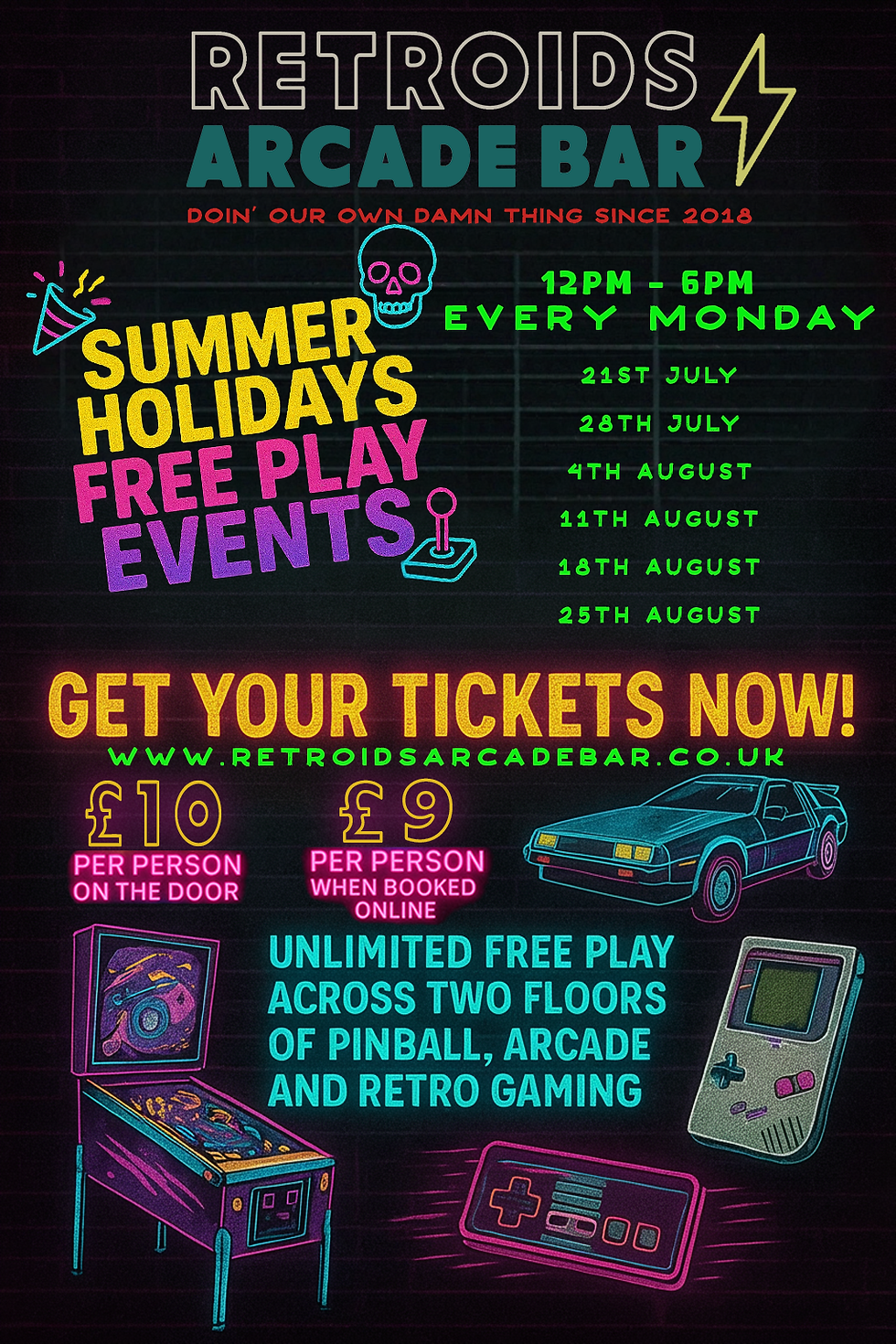 Summer Holidays Free Play!