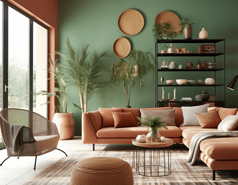 salon-vert-et-terracotta