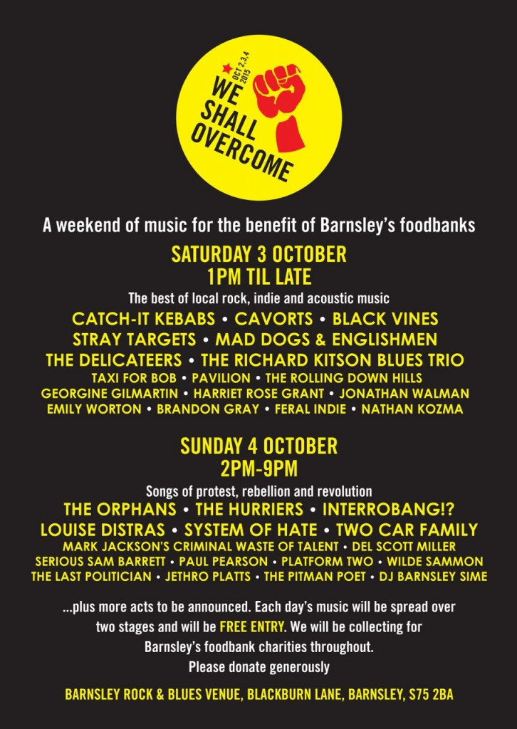 We Shall Overcome lineup poster
