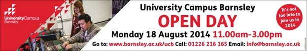 Banner / link for enrolment at Barnsley College