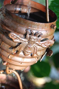 Honey Bees Copper Rain Chain