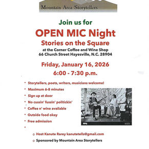 Open Mic Night Stories on the Square