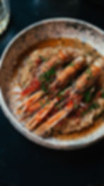 Risotto chorizo & langoustines