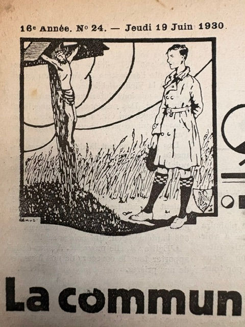Thumbnail: HERGE  1ste TEKENINGEN IN KATHOLIEK WEEKBLAD "Le blé qui lève"