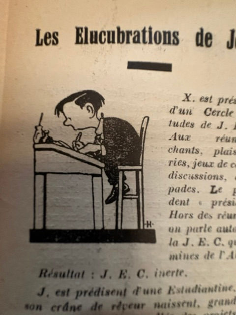 Thumbnail: HERGE  1ste TEKENINGEN IN KATHOLIEK WEEKBLAD "Le blé qui lève"
