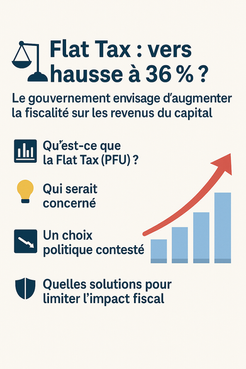 ⚖️ Flat Tax : vers une hausse à 36 % ?