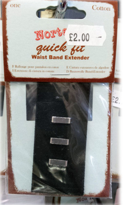 Trouser Waist Band Extender Hook & Bar shipley haberdashery & crafts west yorkshire online