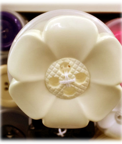 Thumbnail: Large Daisy Buttons 60 mm 9 Colours white shipley haberdashery and crafts online uk