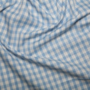 Thumbnail: Gingham Poly Cotton 6 Colours lt blue shipley haberdashery & crafts west yorkshire online