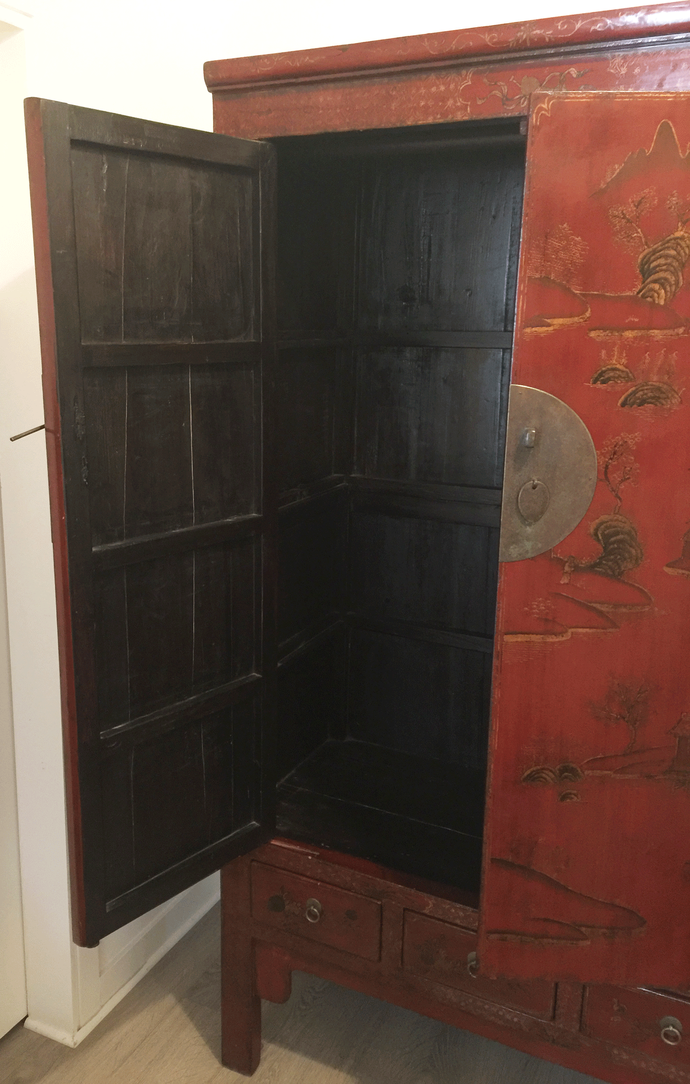 Chinese-Wedding-Armoire-Open