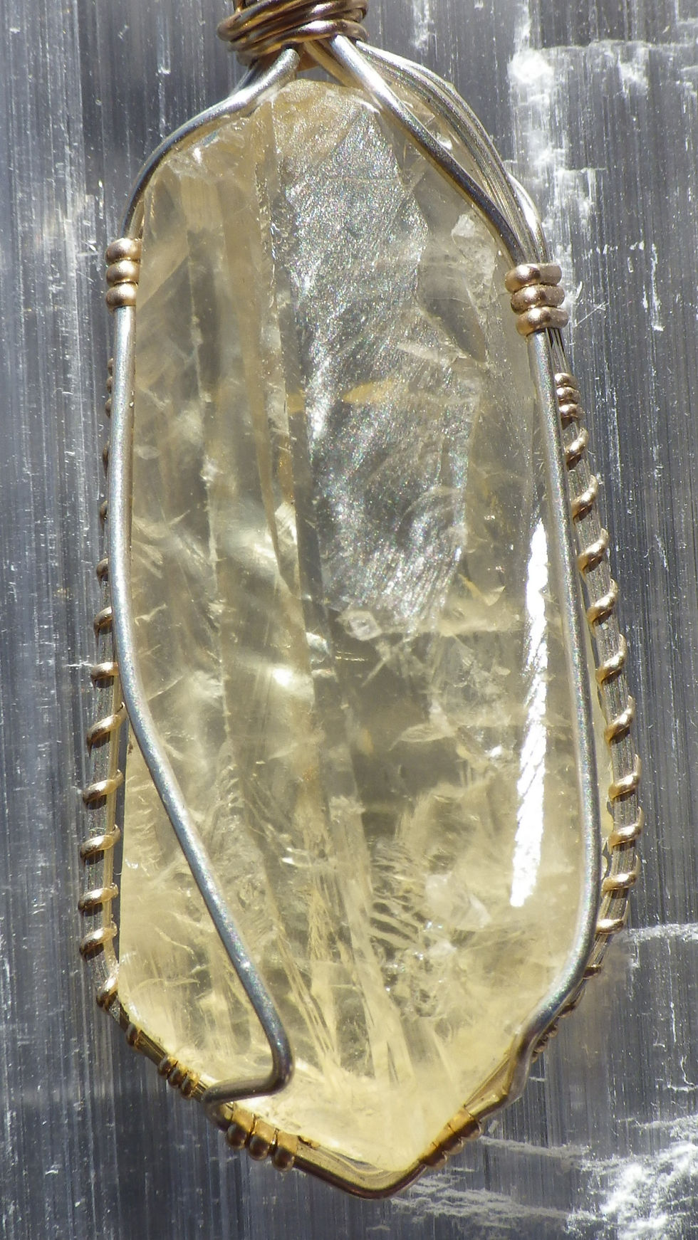 Thumbnail: Golden Calcite Crystal Pendant