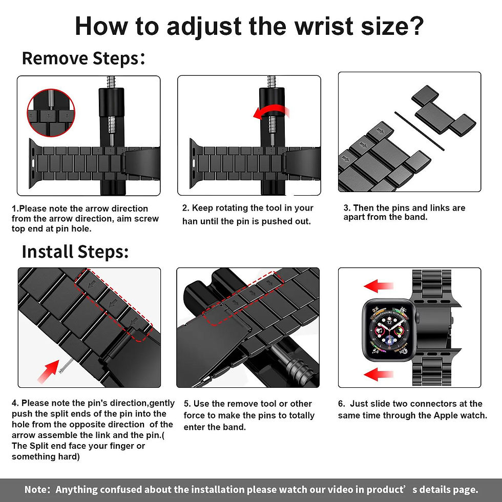 Miniatura: Pulseira de Aço Inoxidável para Apple Watch
