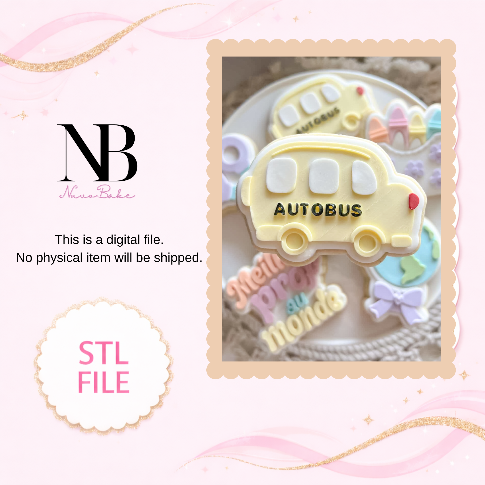 Autobus - Cutter and Stamp (Digital STL file)