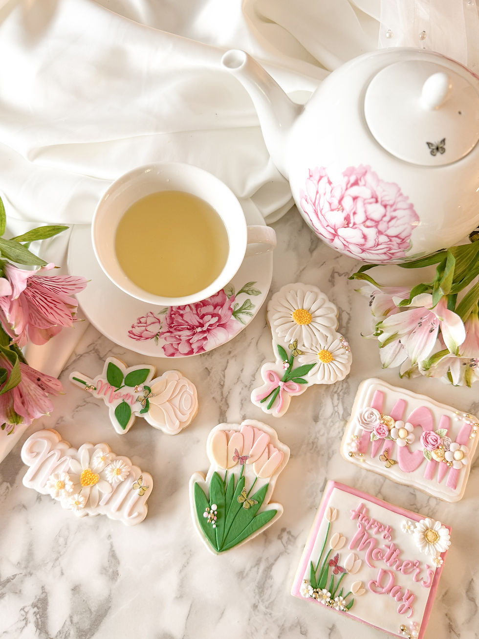 Miniature :  « Mom » avec marguerite « xo » tampon et emporte-pièce