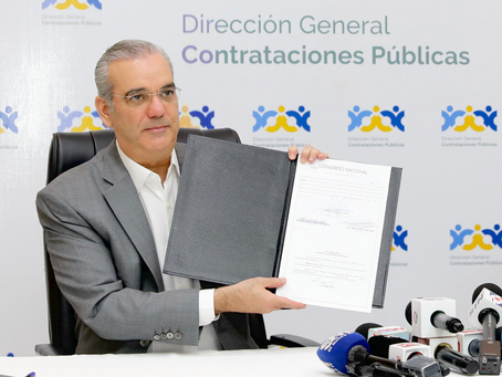 Luis Abinader demanda respeto a la nueva Ley de Contrataciones Públicas como garantía contra la corrupción y motor de desarrollo