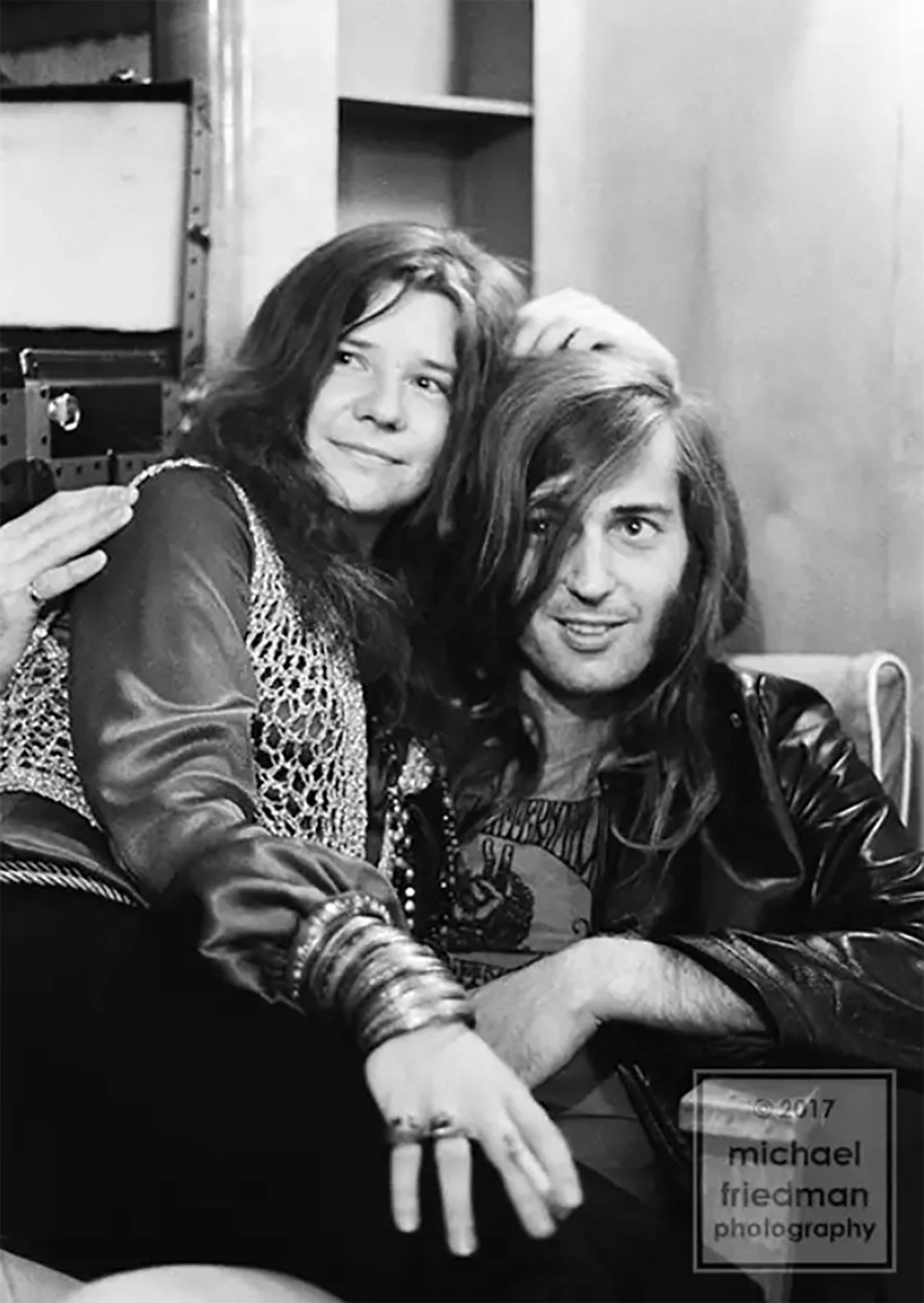 114 Janis Joplin & Sam Andrew Backstage trailer Forest Hills Music Festival
