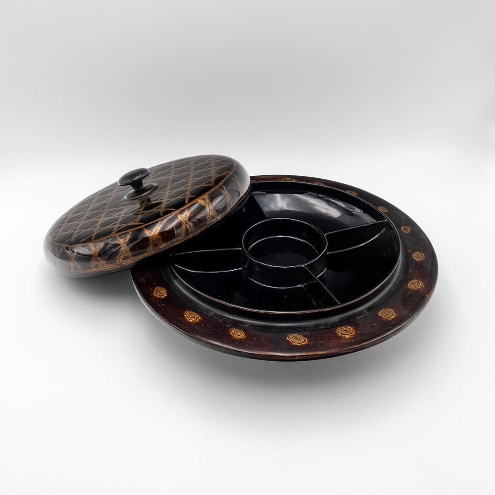 Thumbnail: 12" Japanese Design Tea Leaves Salad Box