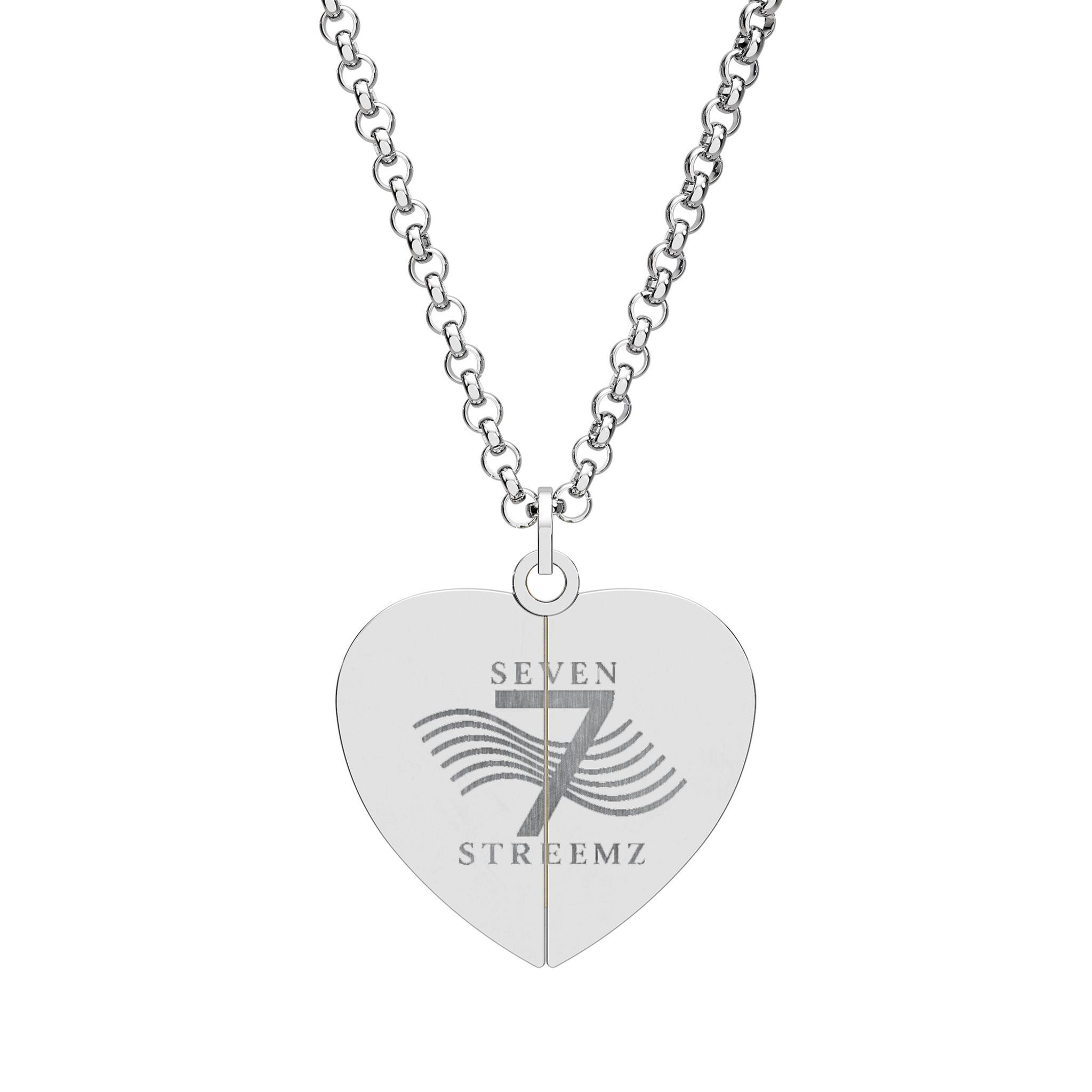 Don't Deviate Hidden Message Heart Necklace — Engraved Secret Locket Pendant
