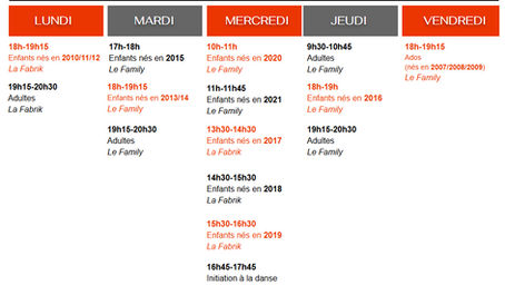 Saison 2025-2026 : informations