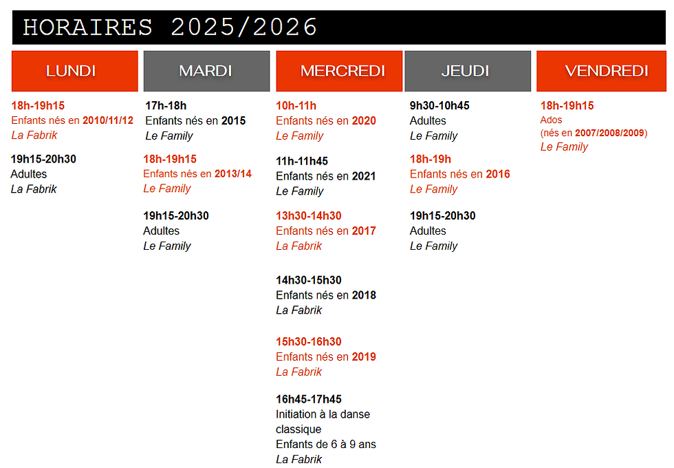 Planning 2025-2026