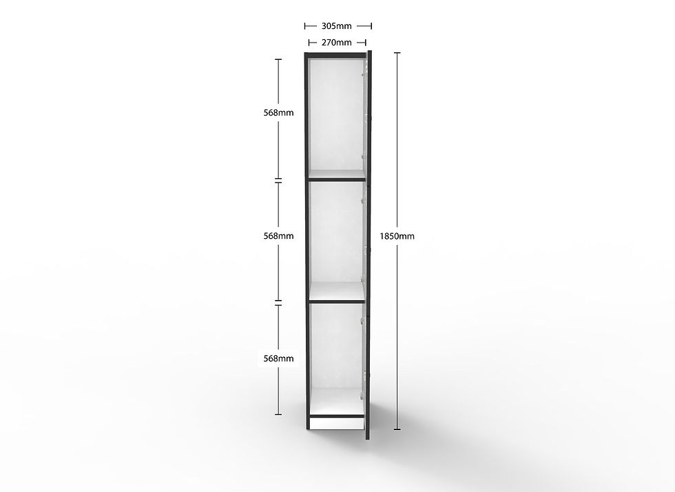 Thumbnail: Three Door Melamine Locker