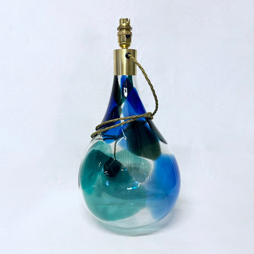 The Blue Splodge Lamp Base