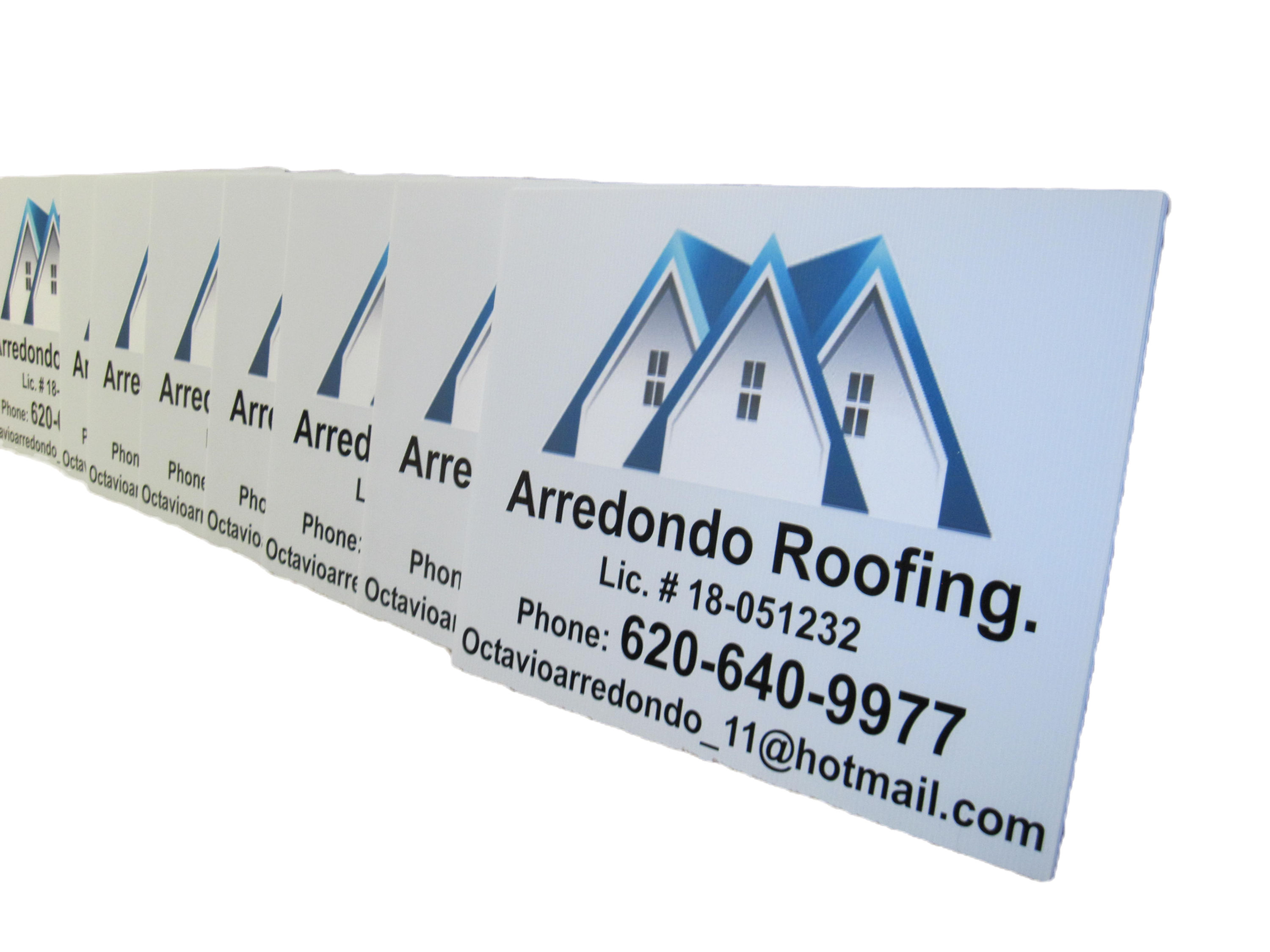 Yard Sign with Step Stake.