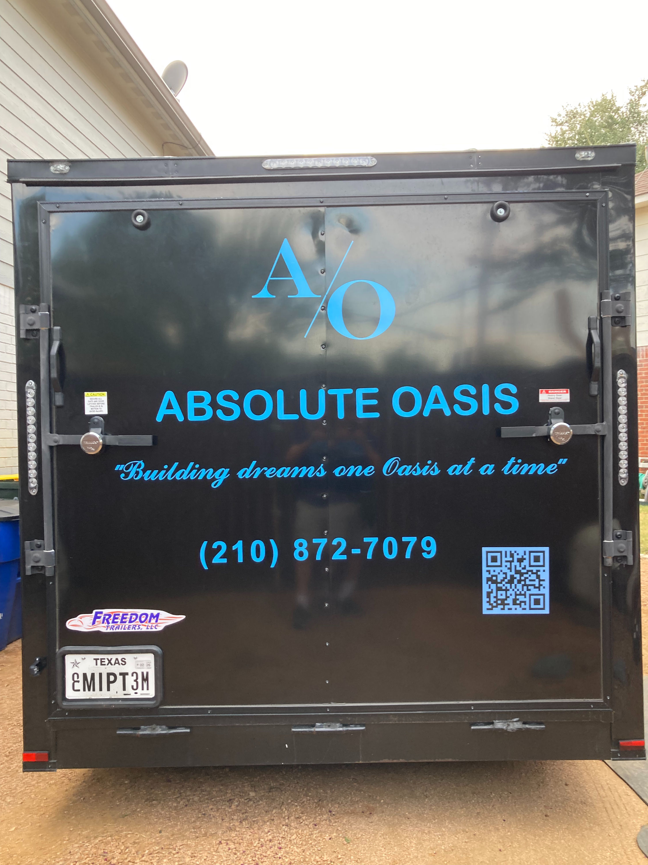 Custom Vinyl Lettering (ask for price)