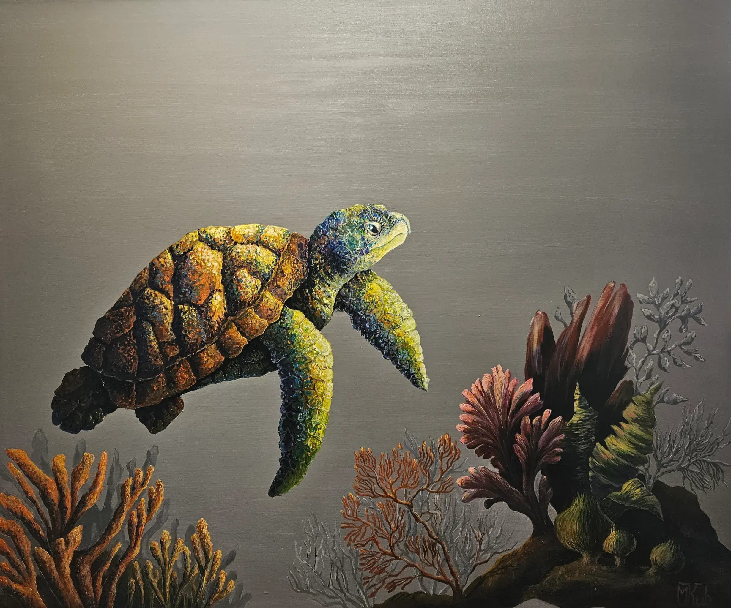 Svajotojas I – originalus modernus paveikslas | Marina Kubilienė