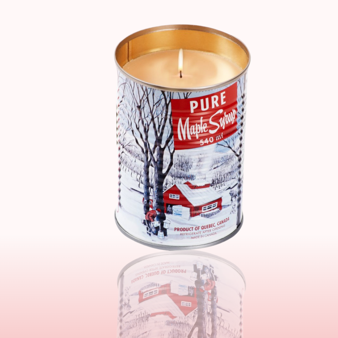 Grande bougie parfumée au sirop d'érable