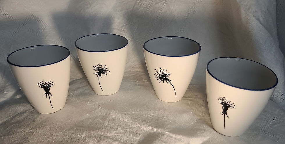 Verre "fleur d´anges"