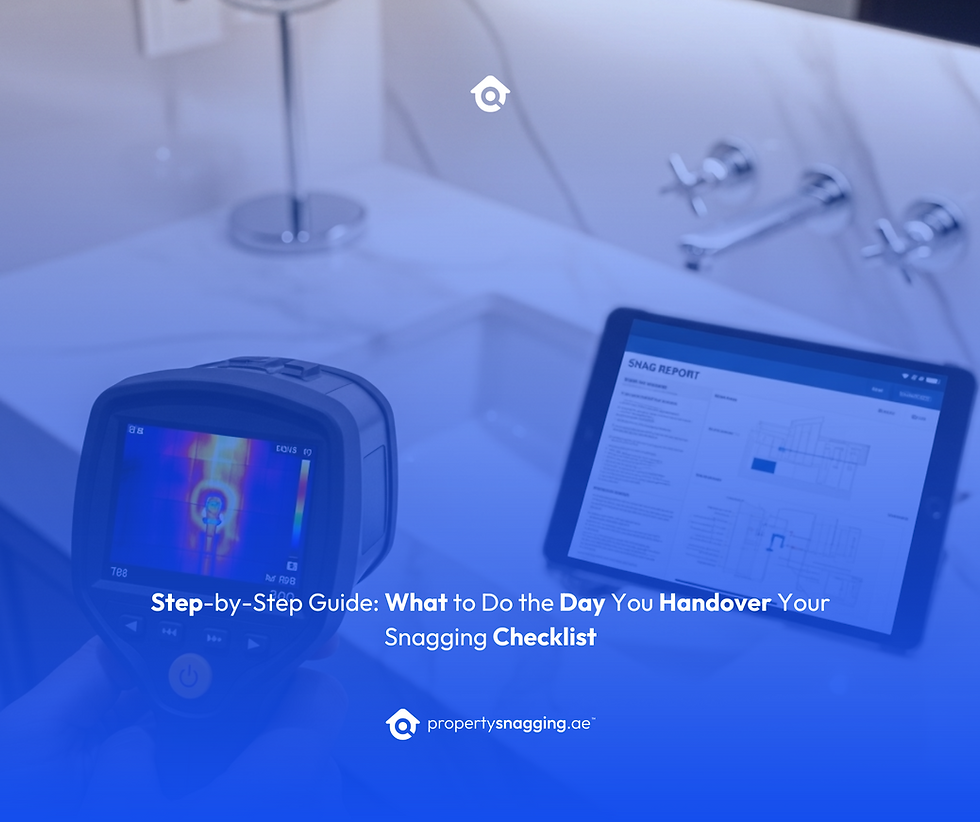 Step-by-Step Guide: What to Do the Day You Handover, Your Snagging Checklist 