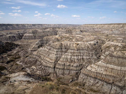 Dos artistas del desierto canadiense