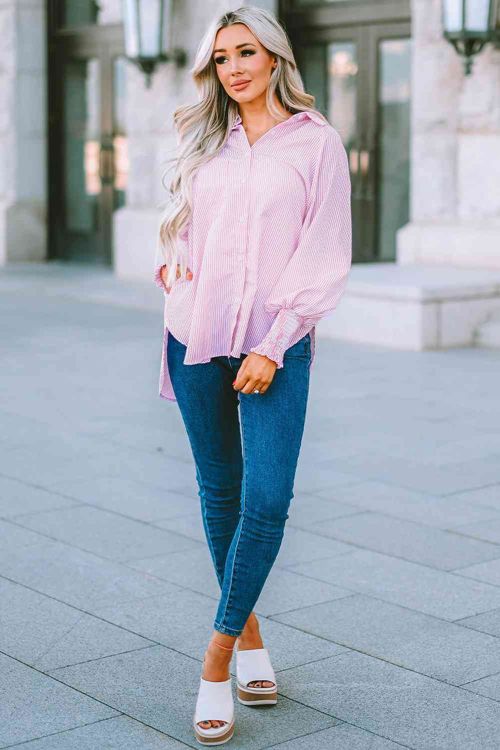 Thumbnail: Fernanda Lantern Sleeve Shirt-